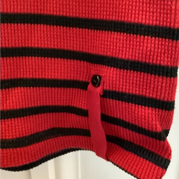 NWOT LRL Red And Black Waffle Knit Active 1/4 Zip Size XS - Picture 5 of 7